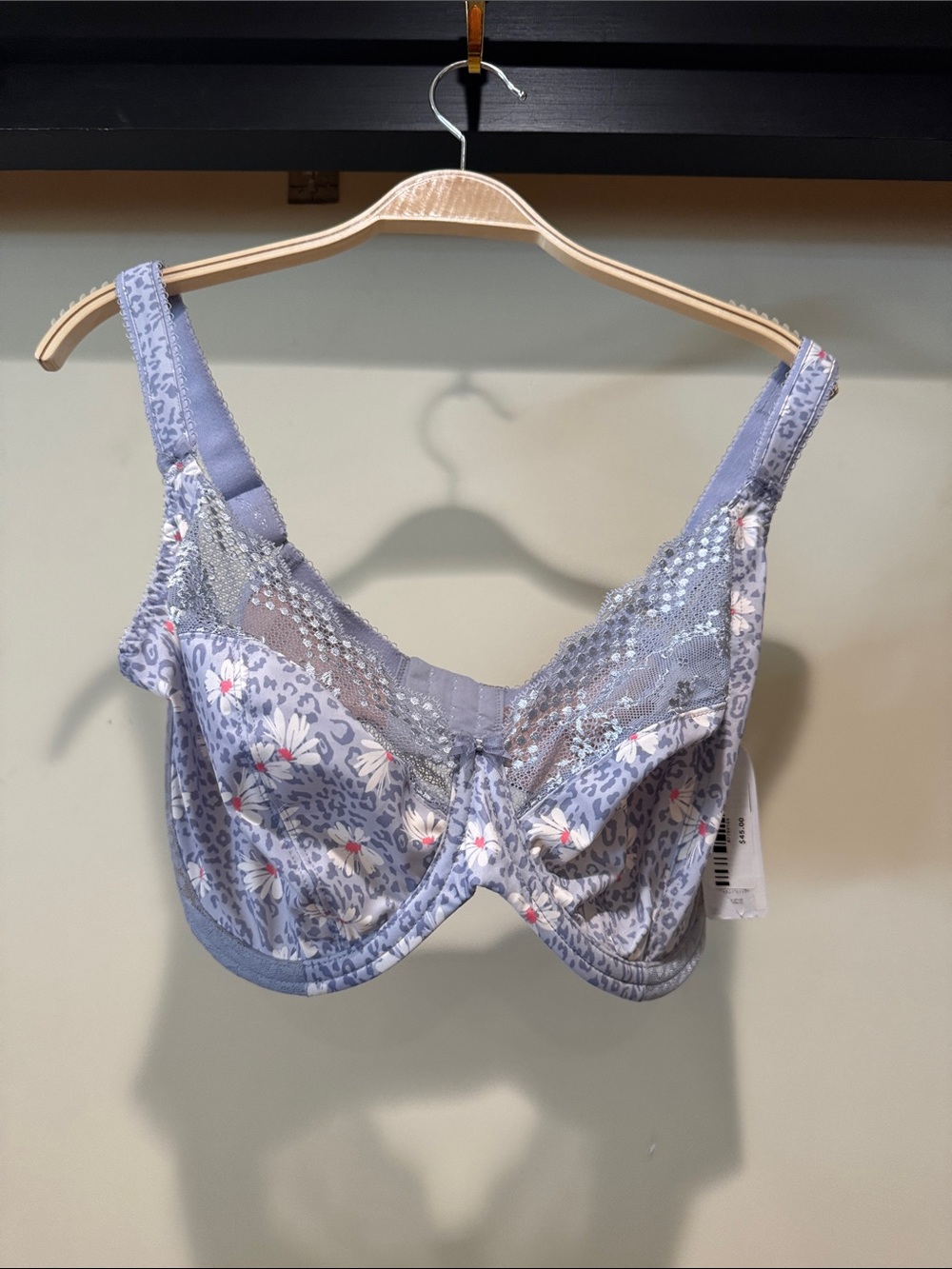 Elomi Floral Lace Underwire Bra in Light Lavender
